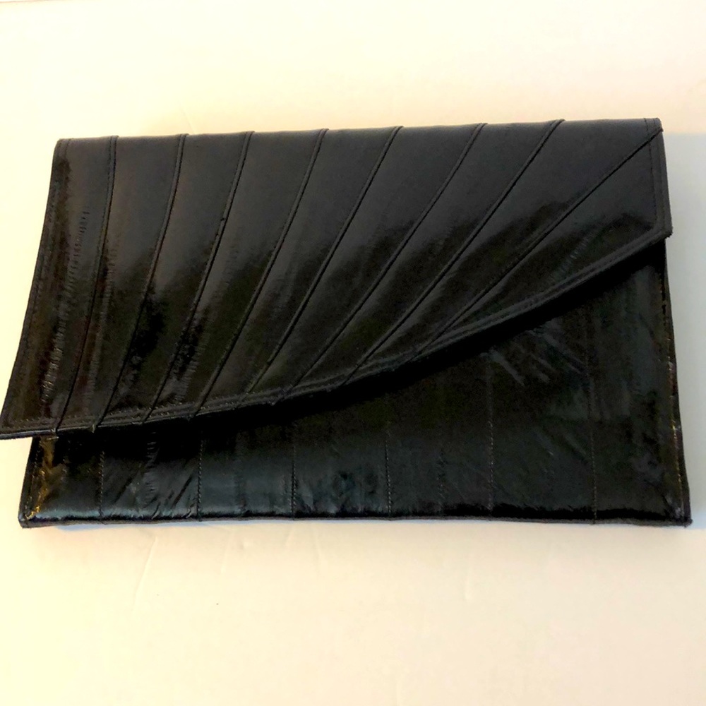 Black Patent Leather Clutch